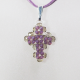 Small Cross - Trevina-Mauve Suedine - 2